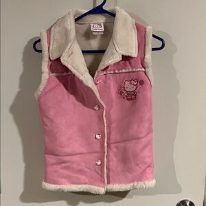 Hello Kitty Pink and Cream Button-Up Vest